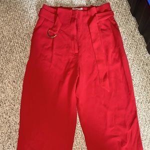 Red dress pants, size 4